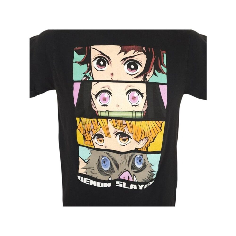 Demon Slayer T Shirt Mens Size Small Black Kimetsu No Yaiba Japanese Manga